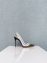 Christian Louboutin Gold Deri ve PVC Topuklu Ayakkabı Gold - 37.5